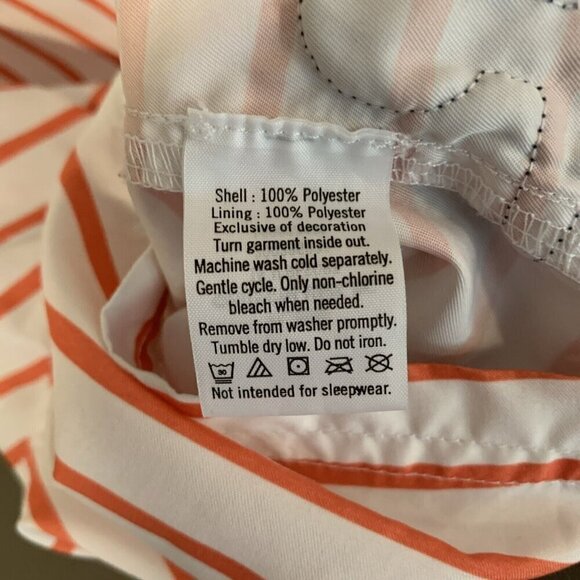 Janie & Jack Swim Trunks White Orange Stripe Anchor Nautical Boys 3-6 Months - Picture 12 of 13